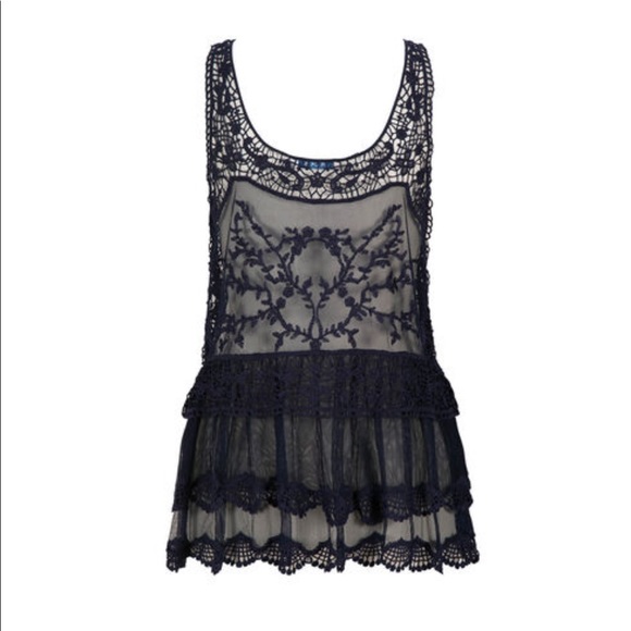Rickis embroidered sheer mesh tank - Picture 3 of 5